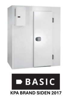 Frostrum med gulv BASIC JKS lagerrum måler 3000x2600x2200 mm med 90cm bred dør Eksl. Dørkontakt, Lys, Alarmer mv.