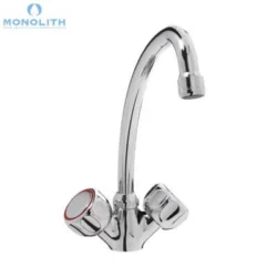 Vandhane med Monolith, 2 greb og 1 hul - med U-hane