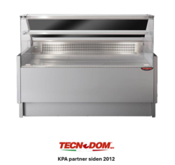 Køledisk 250 cm bred, 90 cm dyb, Tecnodom Vigo - sort RAL9005