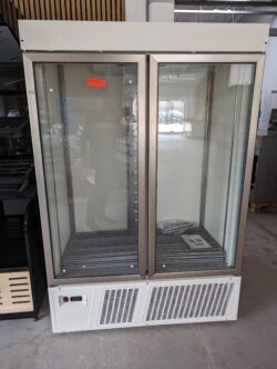 Displaykøleskab / kølereol med låger, demomdoel Basic