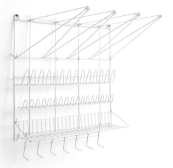 Vægreoler til sprøjteposer, tyller og redskaber, Hendi