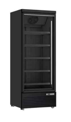 DF560BC Displayfryseskab 560L, sort, Scandomestic