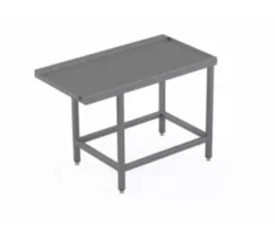 L:1200/D:700 Bord med vask, bakkebane og krog til opvasker, Vask på 500x400x250 - Dayton