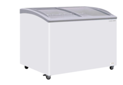 Kummefryser 400 liter, glastop, Coolhead