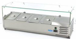 Køleopsats 120 cm, 1/3 gn med glasopsats PARTIVARE