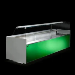 Køledisk 150cm, Tecnodom M-800 m/ frontal glaslåge (sort)