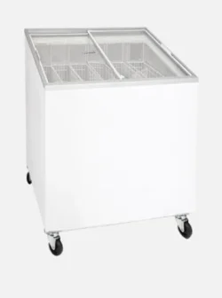 Kummefryser med glaslåg og 2 kurve