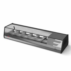 EVTP-139 P Kølevitrine 6 GN 1/3 Fladt glas 82W