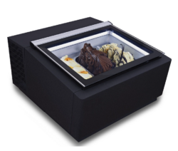 Isfryser bordmodel i sort til 3x5 L (åbnes bagfra)