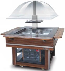 Salatbar firkantet model, SB-C-S-4, til 4x 1/1 gn