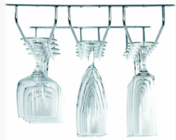 Skinne til glas (ophæng) i loftet, B: 200 x D: 355 x H 70 mm  (UDGÅR)